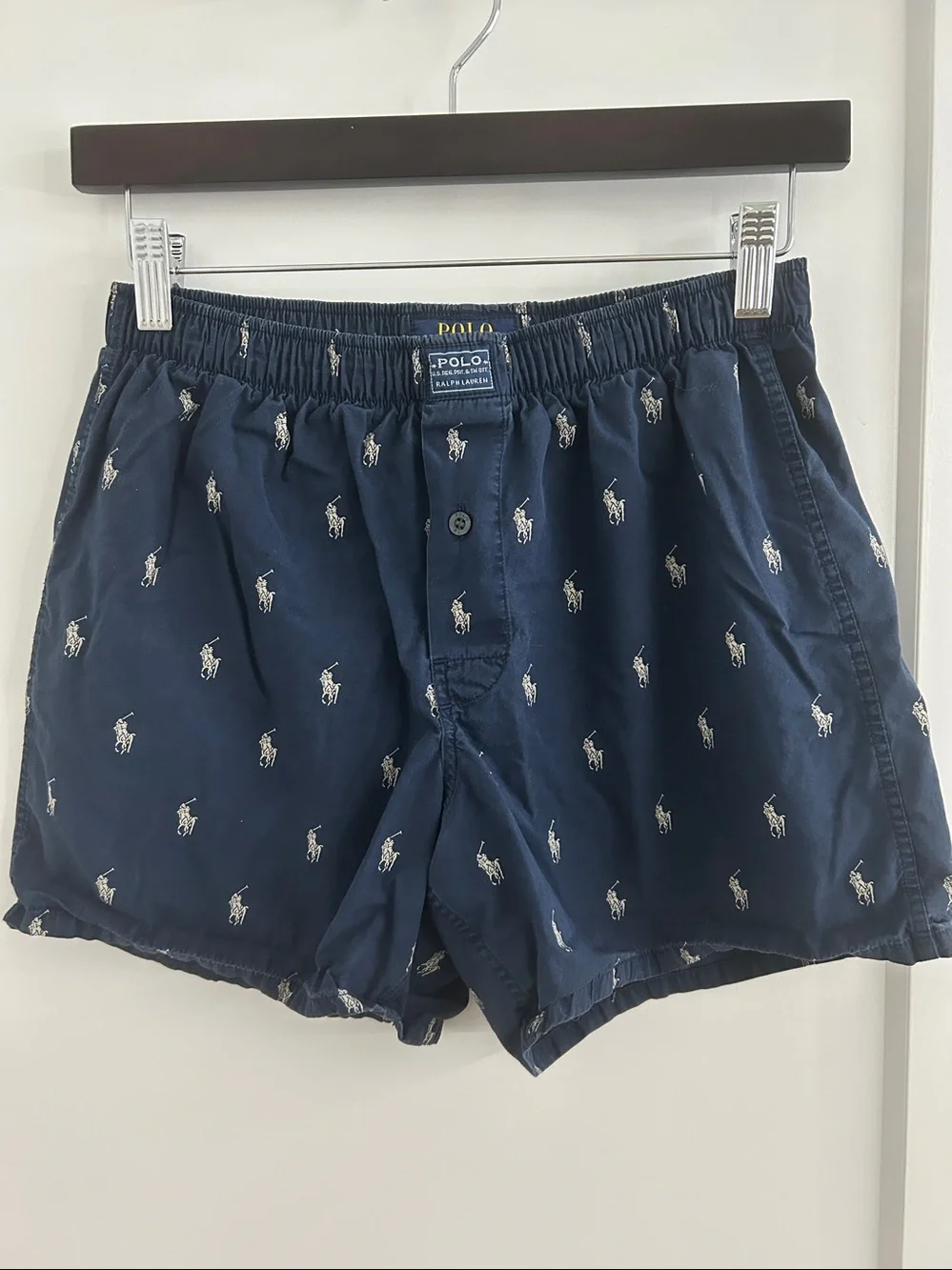 Classic Woven Cotton Polo Pony Boxer |Size Small